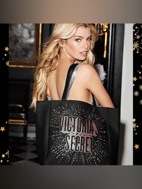 Victoria's Secret Handbags - Victoria’s Secret Canvas Sparkle Tote Bag